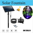 Solar Power Water Fountain Pump birdd Bath LED Floating Pond Pool