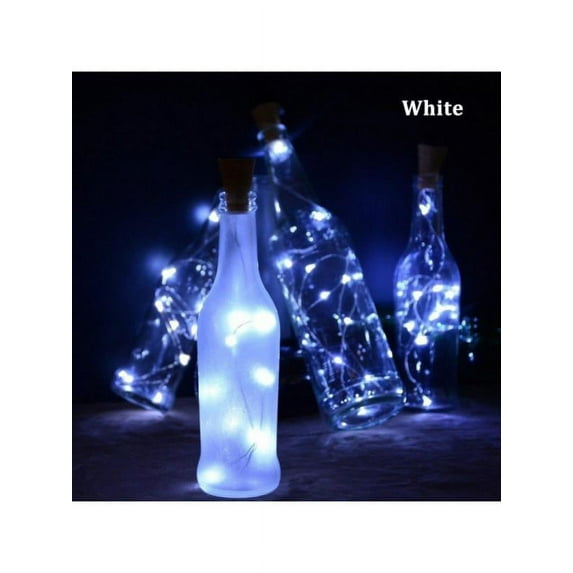 Solar Powered 20 LEDs Wine Bottle Lights with Cork Fairy String Light for DIY Party Wedding Festival Decoration