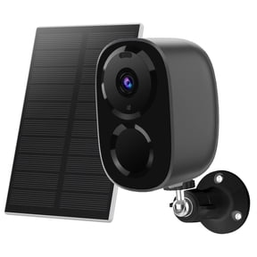 Solar Powered 2K 3MP Wireless Security Camera, 2.4G/5G WiFi, AI Motion Detection, Color Night Vision Spotlight, 2-Way Audio No Monthly Fee