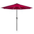 Solar Powered 32 LED Lighted Patio Umbrella Table Market Umbrella with