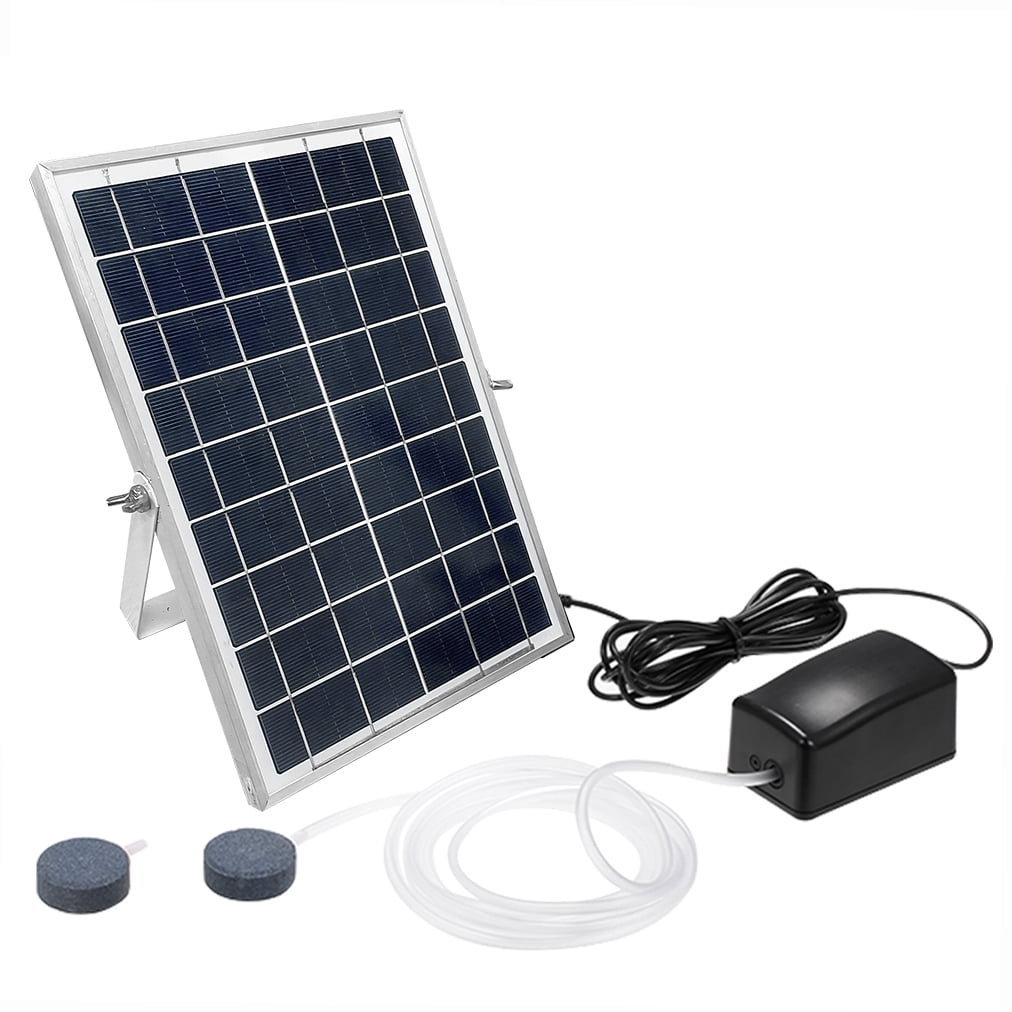 SolarPowered Air Pump for Aquariums and Ponds Includes Aerator, Air