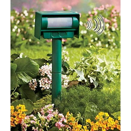 Solar Powered Animal Pest Repeller, Motion Sensor Humane Way To Stop Pests and Repel Animals From Damaging Your Property