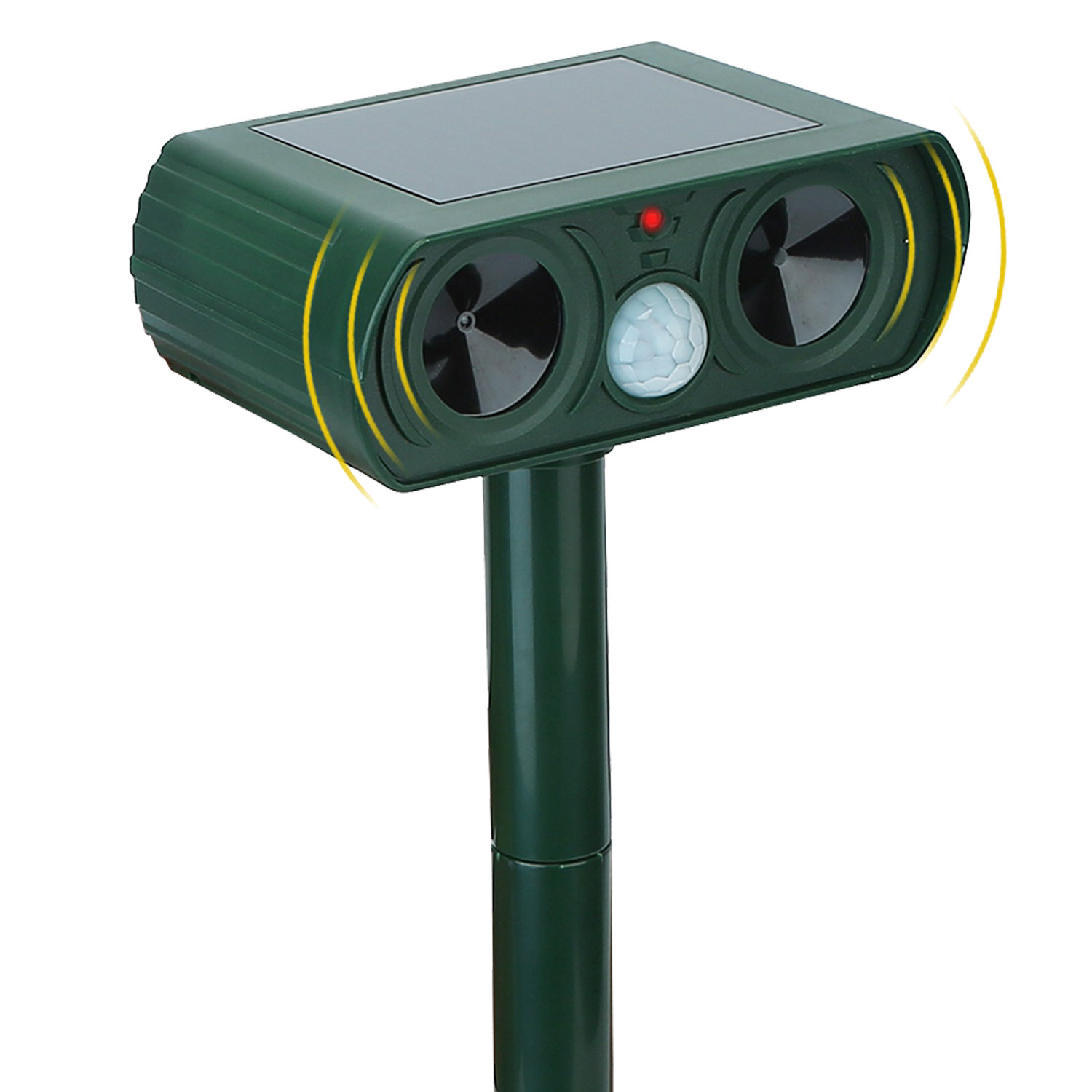 Solar Powered Animal Repellent,Waterproof Outdoor Yard Guard Garden