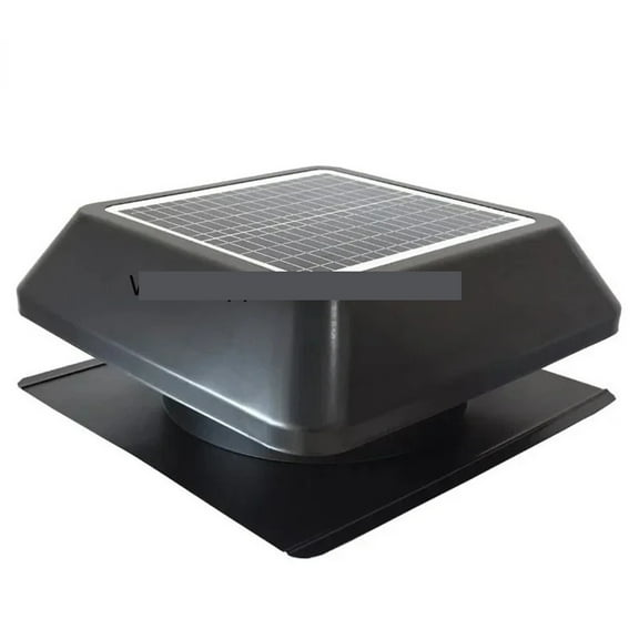 Solar Powered Attic Heat Extractor Air Circulation High-speed DC Ceiling Fan Ventilation, Green Ventilation Tunnel On The Roof
