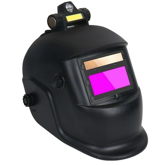 Solar Powered Auto Darkening Welding Helmet - 0.01ms Response Time, Adjustable Headband, Lightweight UV/IR Protection for Arc Welding, DIY & Professional Use