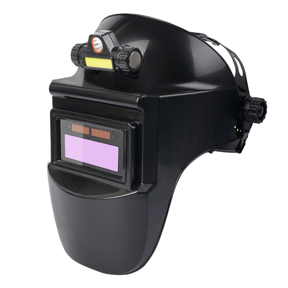 Solar-Powered Auto-Darkening Welding Helmet, protective helmet