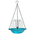 thumbnail image 1 of Solar Powered Bird Bath Fountain, Outdoor Hanging Decor, Embossed Glass Birdbath, 1 Set Fountain Kit, Lawn Garden Accent, 1 of 4