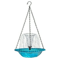 Solar Powered Bird Bath with Floating Hanging Feeder - Outdoor Garden Decoration, Automatic Water Circulation, for Attracting Birds, Garden Gift