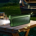 thumbnail image 1 of Solar-Powered Bluetooth Speaker with Flashlight - Portable Outdoor Speaker for Camping/Hiking, 3W Sound, Phone Stand, SD Card Playback, Water-Resistant, 1 of 6
