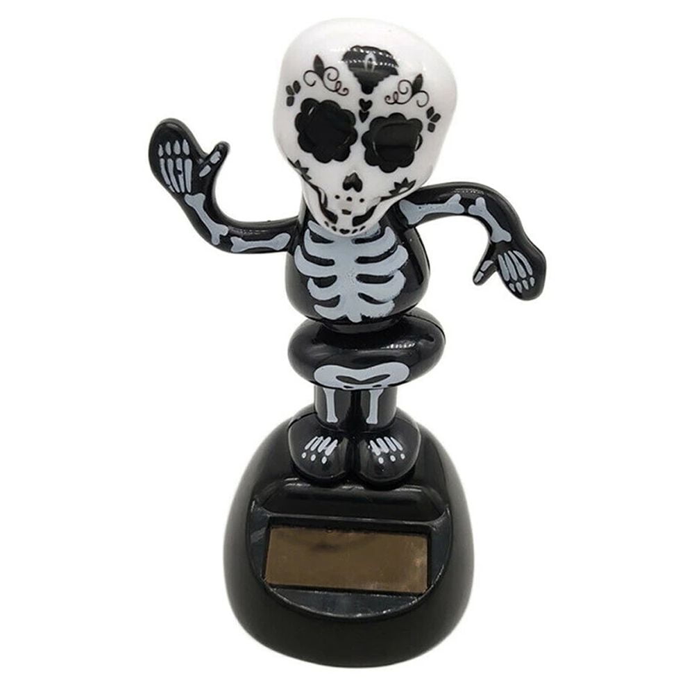 Solar Powered Bobbleheads,Halloween Solar Shaking Head Dancing Toy, Bobble Head Figures,For Car