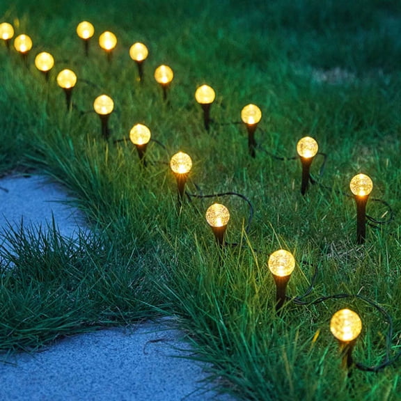 Solar Powered Bubble Ball Star Moon Light,Solar Lights Outdoor for Garden Yard Patio Pathway,Outdoor Ground Insert Colorful Decorative Lamp,Solar Lights for Garden Courtyard Decoration