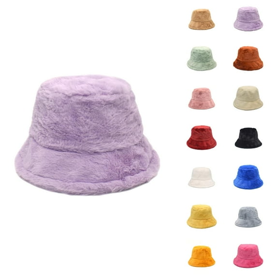 Solar Powered Bucket Hat with Neck Cover - Cooling UV Protection Womens Solid Color Winter Thermal Windproof Bucket Fisherman Hat For Women For Girls