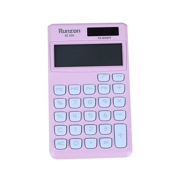 Solar Powered Calculator Large Display and Buttons Clear Large LCD Display Ideal for Home and Business Use