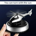 thumbnail image 1 of Solar Powered Car Air Freshener — 3.9in x 2.4in, Helicopter Model Aromatherapy Diffuser, Aluminum Alloy & Sun Activated for Office Home(), 1 of 6