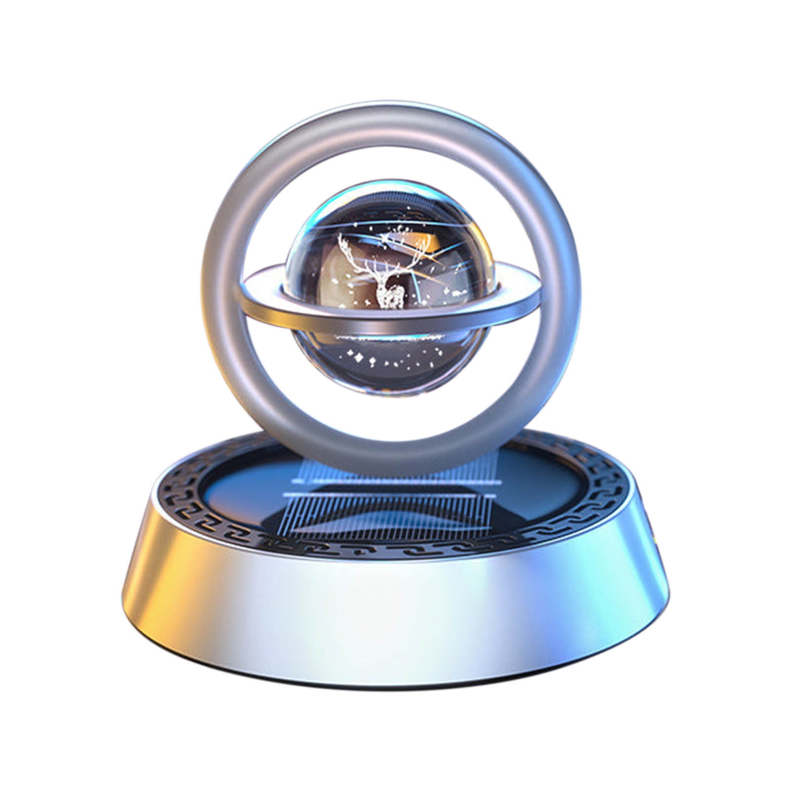 Tablet Diffuser Solar Powered Car Air Freshener — 5mL, Rotating Automatic Aroma ...