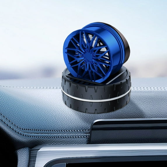 Solar Powered Car Air Freshener with Rotating Design,Essential Oil Diffuser for Auto Interior,Aromatherapy Scent Dispenser for Vehicles,Home,Office Use,Long-Lasting Fragrance Refillable Vent Clip