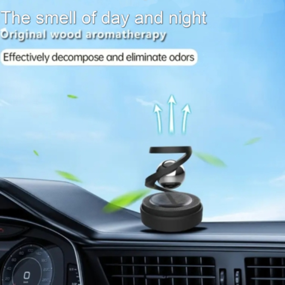 Tablet Diffuser Solar Powered Car Aromatherapy Diffuser Rotating Fragrance Dispenser ...