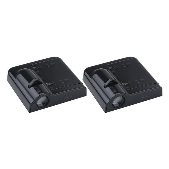 Solar Powered Car Door Logo Projector, LED Light, Wireless, Warning Function, for Car Decoration,Safety