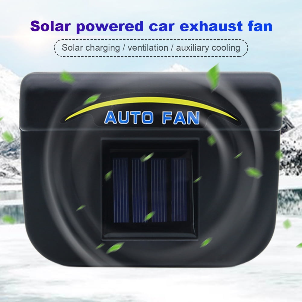Solar Powered Car Fan Auto Window Fan Colder Air Vent Cooling Air Circulator with Ventilation