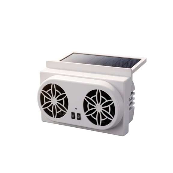 Solar-Powered Car-Mounted Exhaust Fan with USB Interface for Interior Air Circulation in Summer Compact, Quiet, and Easy to Install