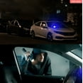 thumbnail image 1 of Solar-Powered Car Security Light, a motion-activated lifelike dummy alarm with bright flashing LEDs, vehicle protection, parking safety, and theft deterrence for vehicle, 1.97*1.06in, Blue, 1 of 7