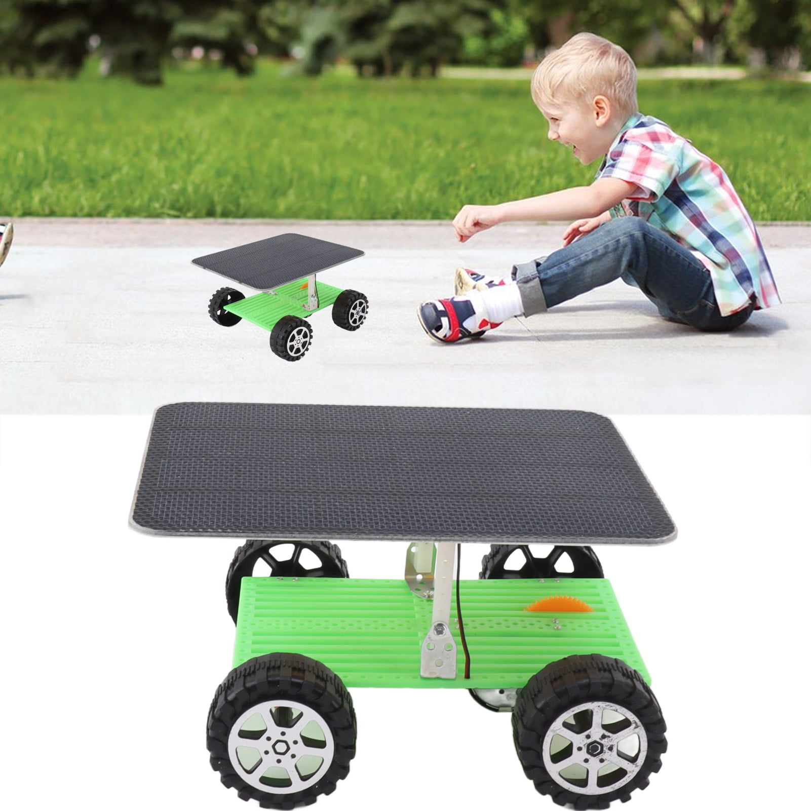 Solar Powered Car Toy, Easy Assembly DIY Solar Power Car Toy Eco