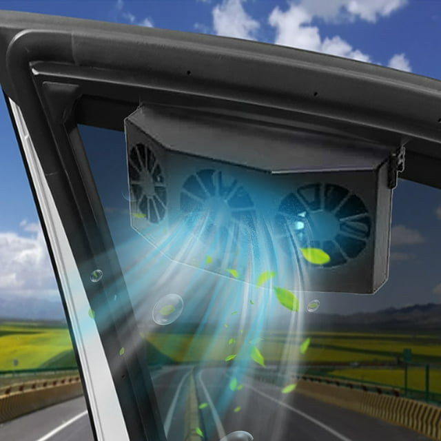 Solar Powered Car Window Windshield Auto Fan Auto Ventilator System