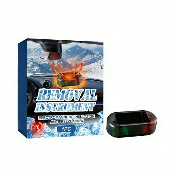 Solar Powered Car Windshield Snow Removal Device Electromagnetic Defroster For Winter