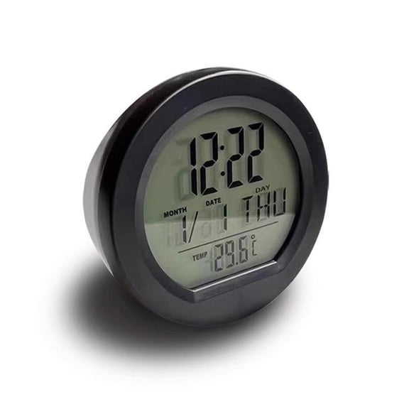 Solar Powered Clock with Temperature Monitoring Function for Environmentally Enthusiasts, Plastic Body
