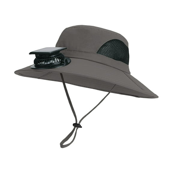 Solar Powered Cooling Hat with Built-in Fan, Wide Brim Sun Protection, Lightweight and Breathable for Outdoor Activities