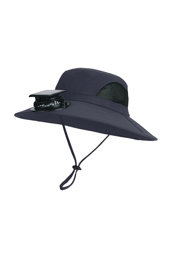 Solar Powered Cooling Hat with Built-in Fan, Wide Brim Sun Protection, Lightweight and Breathable for Outdoor Activities