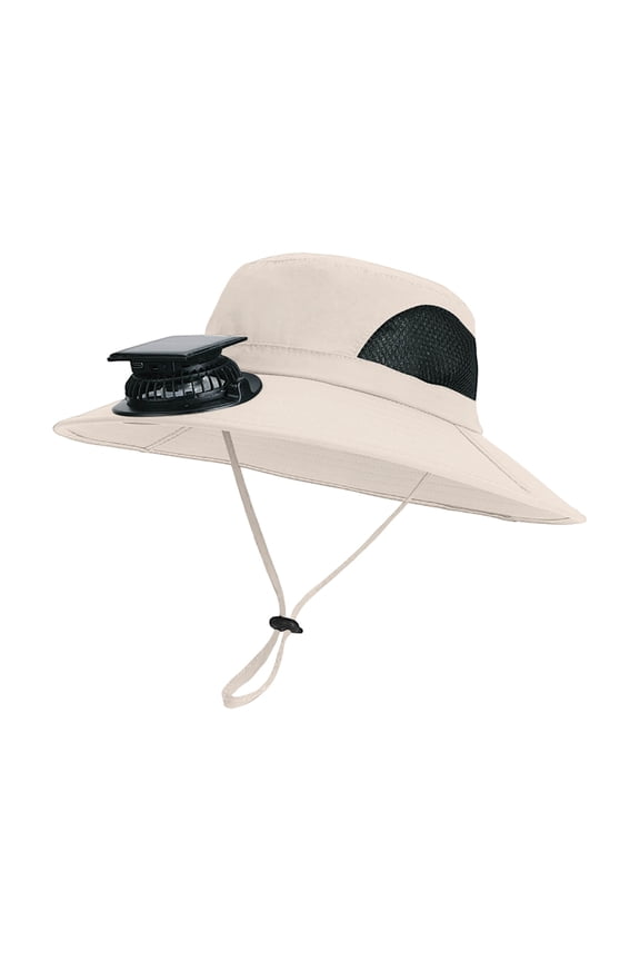 Solar Powered Cooling Hat with Built-in Fan, Wide Brim Sun Protection, Lightweight and Breathable for Outdoor Activities