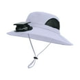 thumbnail image 1 of Solar Powered Cooling Hat with Built-in Fan, Wide Brim Sun Protection, Lightweight and Breathable for Outdoor Activities, 1 of 4