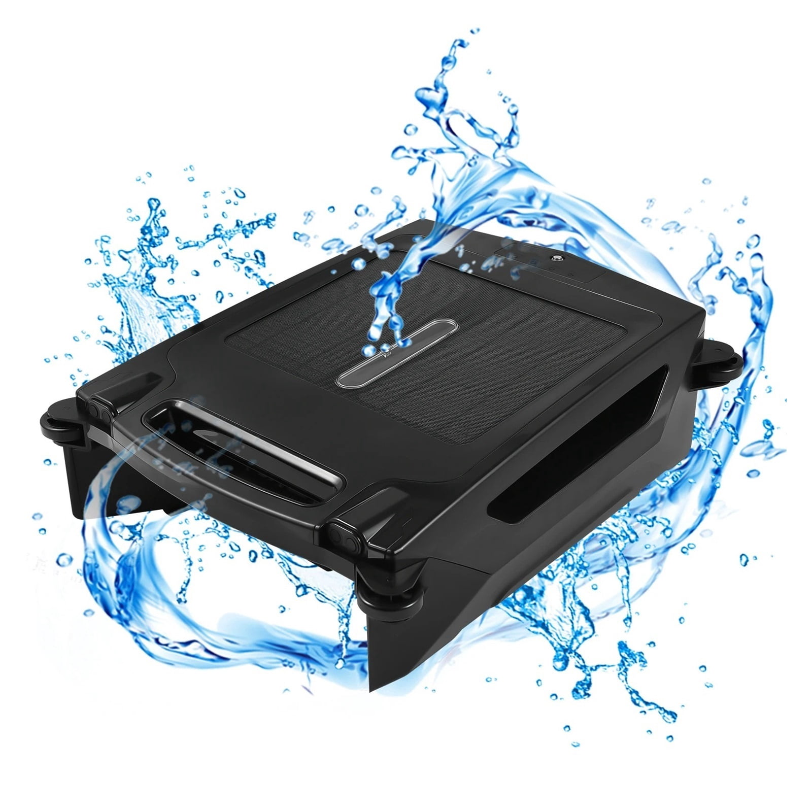 Solar Powered Cordless Robotic Pool Cleaner with Cleaning Modes Auto Obstacle Avoidance ,Efficient Cleaning