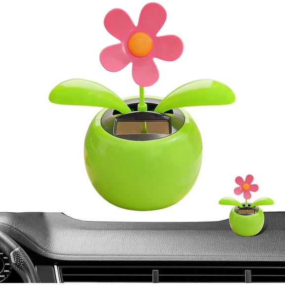 Solar Powered Dancing Flower Dashboard Decoration, Universal, for Car, Truck, SUV, RV Interior and Desk