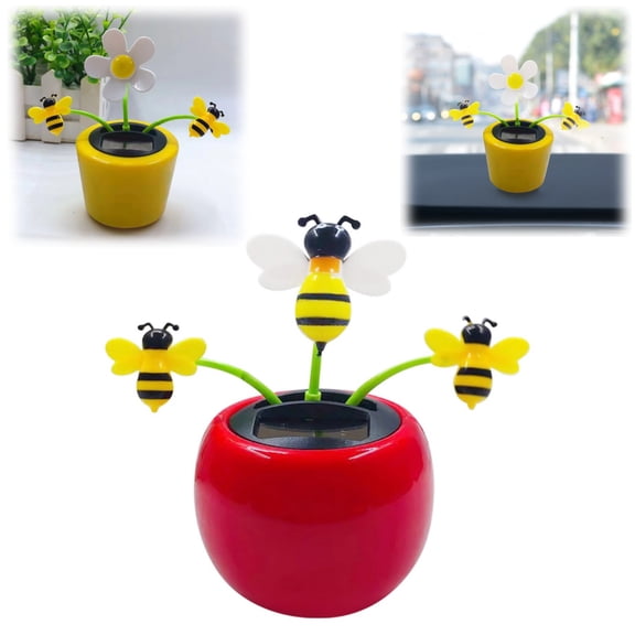 Solar Powered Dancing Flower, Solar Swinging Animated Dancer,Suit for Car Home Office