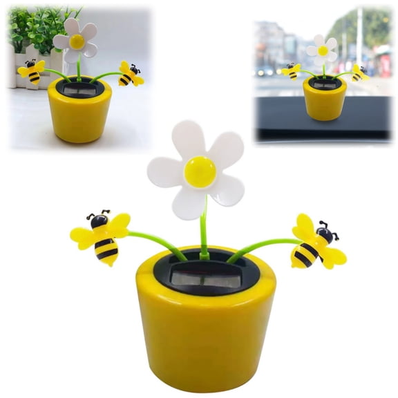 Solar Powered Dancing Flower, Solar Swinging Animated Dancer,Suit for Car Home Office