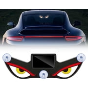 Solar Powered Devils Eyes LED Car Light,Solar Demon Eye LED Car Window Light,Wireless No Drill Solars and USB Powered Devil Eye Warning Lights,Devil Eyes Lights for Windshield, for Cars Trucks