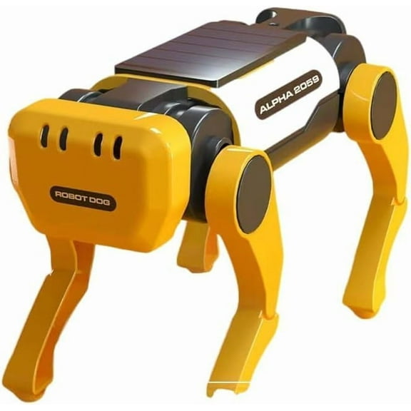 Solar-Powered Electric Robot Dog That can Walk in The Sun Assembled Toy Educational Robot