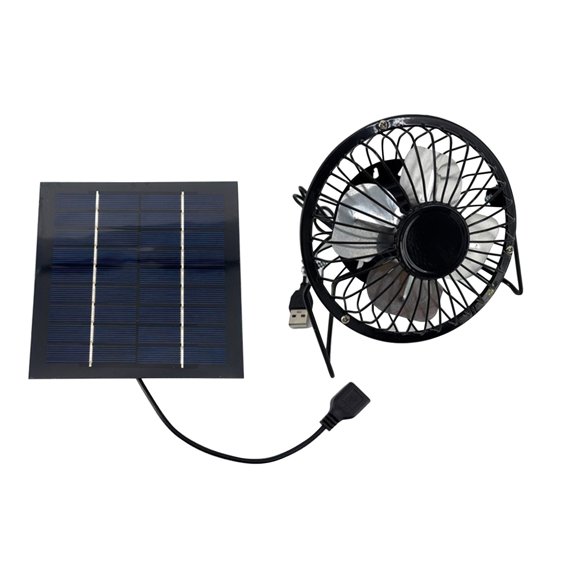 Solar Powered Exhaust Fan Kit for Chicken Coops, Greenhouses, Sheds, Pet Houses, Solar Panel Ventilation System for Fresh Air, Easy Installation, Outdoor Use