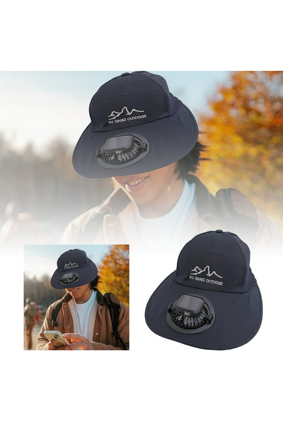 Solar Powered Fan Hat For Women Wide Brim Sun Hat Outdoor Farming Gardening Breathable Lightweight Summer Accessory