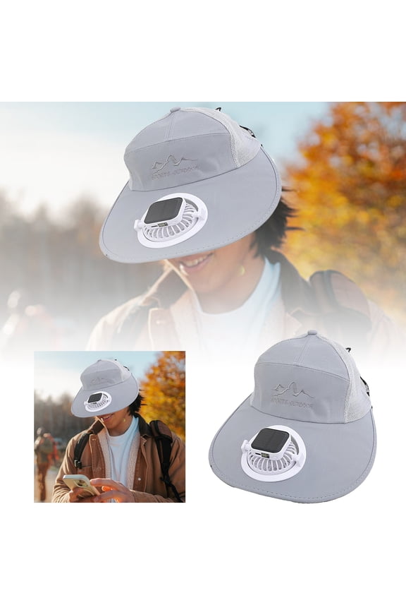 Solar Powered Fan Hat For Women Wide Brim Sun Hat Outdoor Farming Gardening Breathable Lightweight Summer Hats