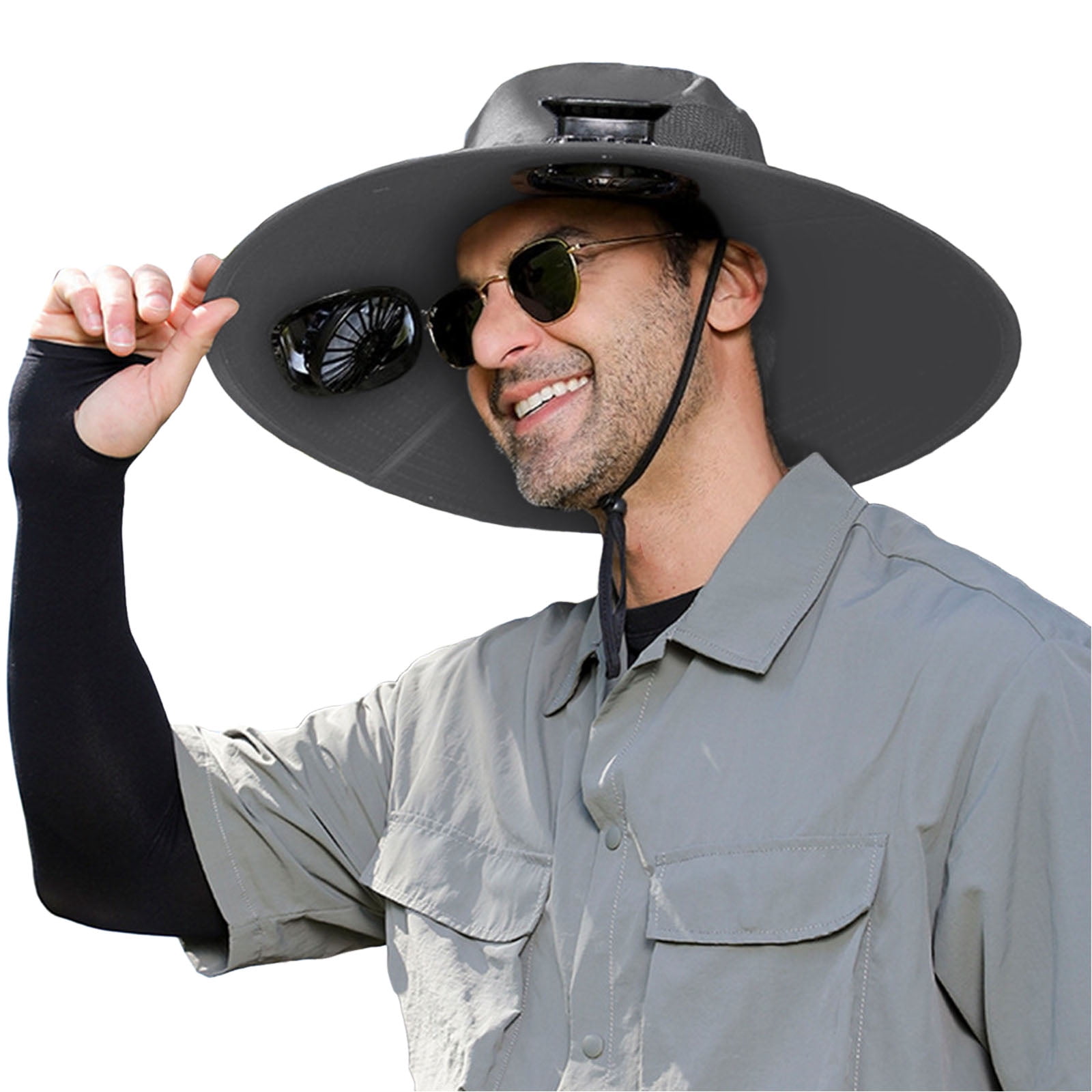 UPF 50 Sun Hat Wide Brim Cooling Technology Adjustable Outdoor Hiking Fishing Boonie Hat for Sun Protection – Outdoor Fishing & Hiking Hat  main image 2