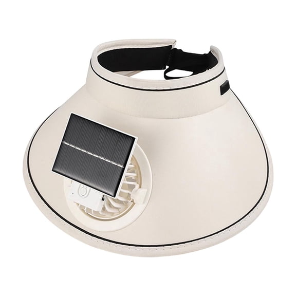 Solar-Powered Fan Hat, Portable UPF 50+ Sun Protection Fan Hats, 3-Speed Rechargeable, Adjustable Angles for Fishing Hiking Beach