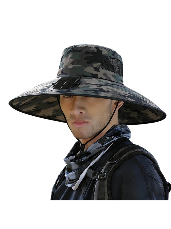 Solar Powered Fan Hat Sun Solar Fan Hat for Outdoor And Hiking With Extended Battery Life – Lightweight Sun Cap With Fan System