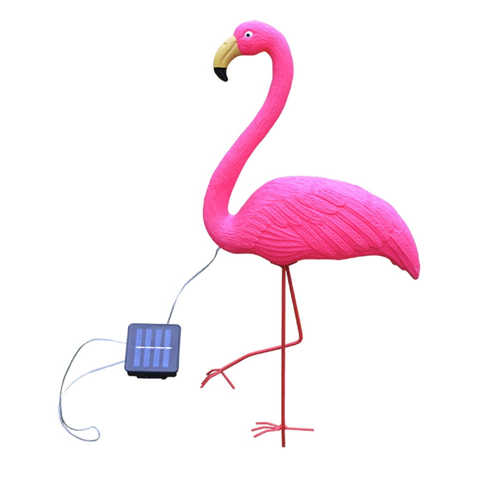Solar Powered Flamingo Lights LED Animal Lawn Lamp Outdoor Garden Light