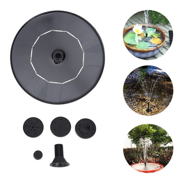 Solar Powered Floating Fountain Bird Bath Water Pump Garden Pond Fountain Kit