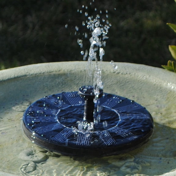 Solar Powered Floating Fountain Pump for Bird Baths and Small Ponds, Outdoor Water Feature with Multiple Spray Nozzles, Eco-Friendly Garden Decoration and Water Circulator