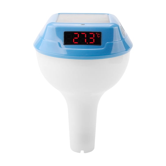 Solar-Powered Floating Pool Thermometer, Digital Water Temp Gauge with RGB Mood Light, IP68 Waterproof, Large Backlit Display, Ideal for Pools Hot Tubs