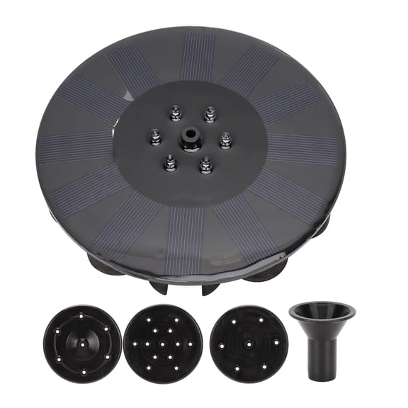 Solar-Powered Floating Water Fountain with Light - 0.5-0.85W Pool Landscape Decor Kit